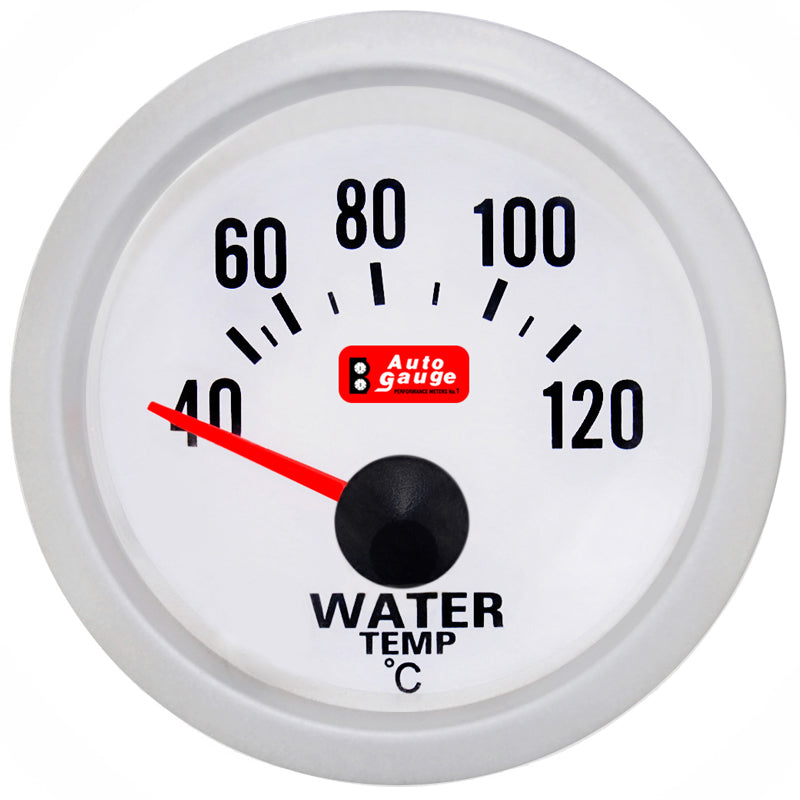 Vattentemperaturmätare vit 2" med sensor