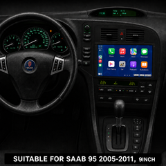 Saab 9-5 2005-2011 - 9" radio med Apple CarPlay och Android Auto 