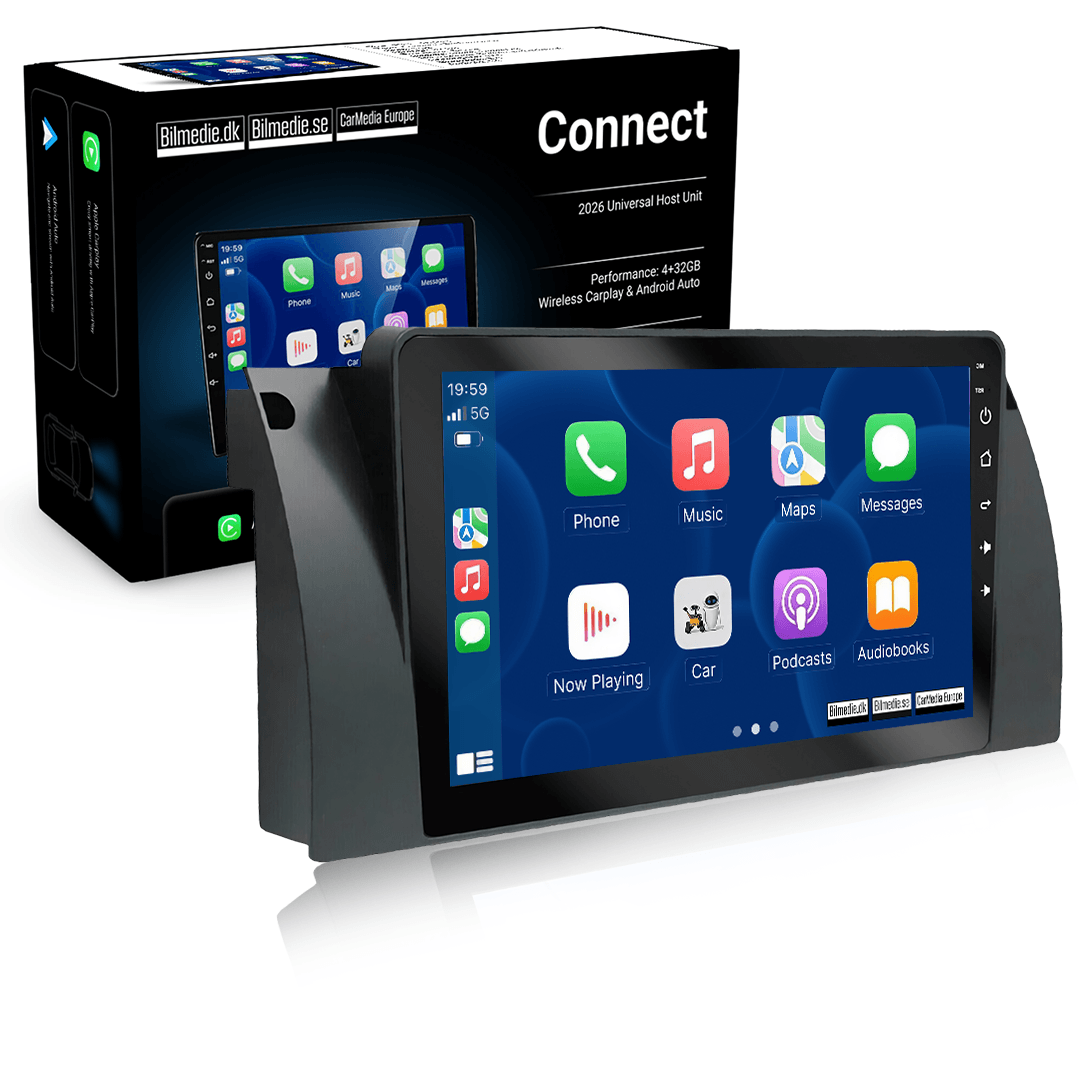 BMW E38/E39/E53 - 9" radio med Apple CarPlay och Android Auto 