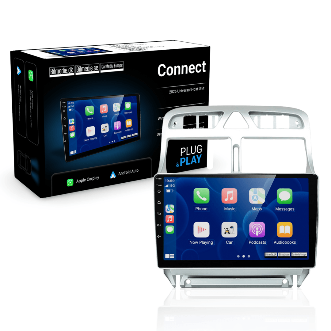 Peugeot 307 02-13 - 9" Radio med Apple CarPlay och Android Auto