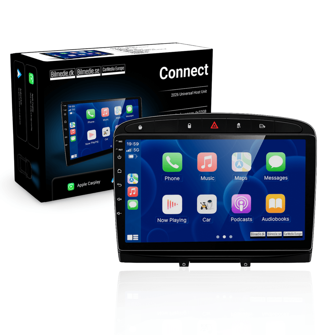 Peugeot 308/408 12-20 - 9" radio med Apple CarPlay och Android Auto 