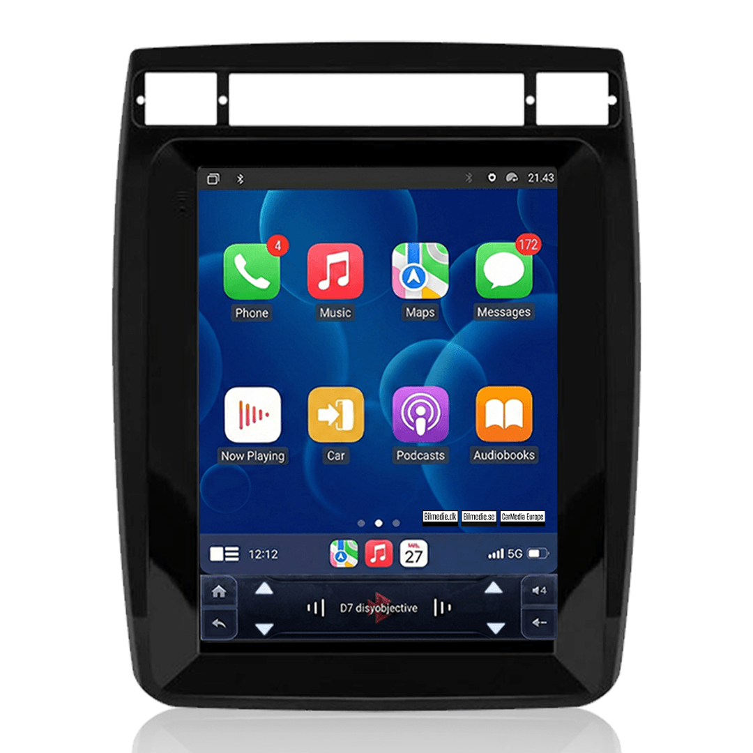 VW Touareg 2011-2017 - 9,7" radio med Apple CarPlay och Android Auto 