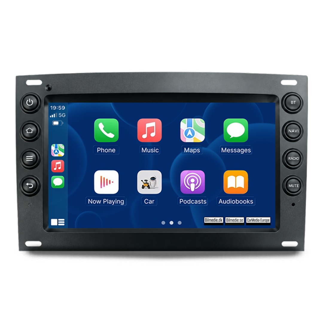 Renault Megane 02-09 - 7" radio med Apple CarPlay och Android Auto 