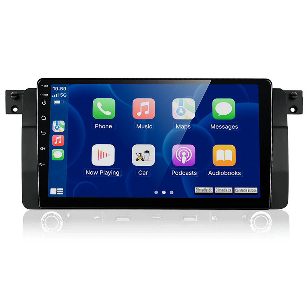 BMW E46 - 7" radio (2026-modell) med Apple CarPlay och Android Auto 
