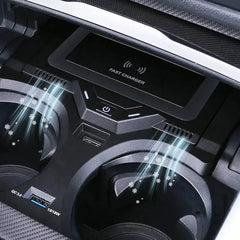 BMW 4-Serie/i4 2022-2024 trådlös mobilladdare med 15 W snabbladdning och NFC-kortnyckel 