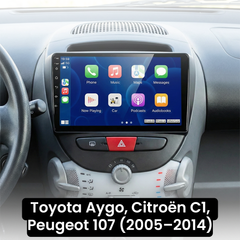 107, C1, Aygo 05-14 - 10,1" radio med Apple CarPlay och Android Auto 