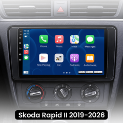 Skoda Rapid 2019-2026 – 9" radio med Apple CarPlay och Android Auto 