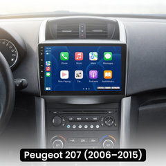 Peugeot 207 06-15 - 9" radio med Apple CarPlay och Android Auto 