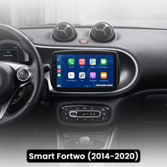 Smart Fortwo 2014-2020 - 9" radio med Apple CarPlay och Android Auto