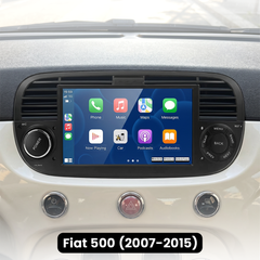 Fiat 500 07-15 - 7" radio med Apple CarPlay och Android Auto 