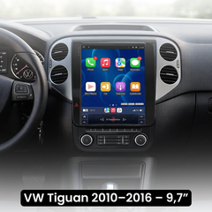 VW Tiguan 10–16 – 9,7” Radio med Apple CarPlay och Android Auto