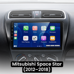 Mitsubishi Space Star 12-18 - 9" radio med Apple CarPlay och Android Auto 