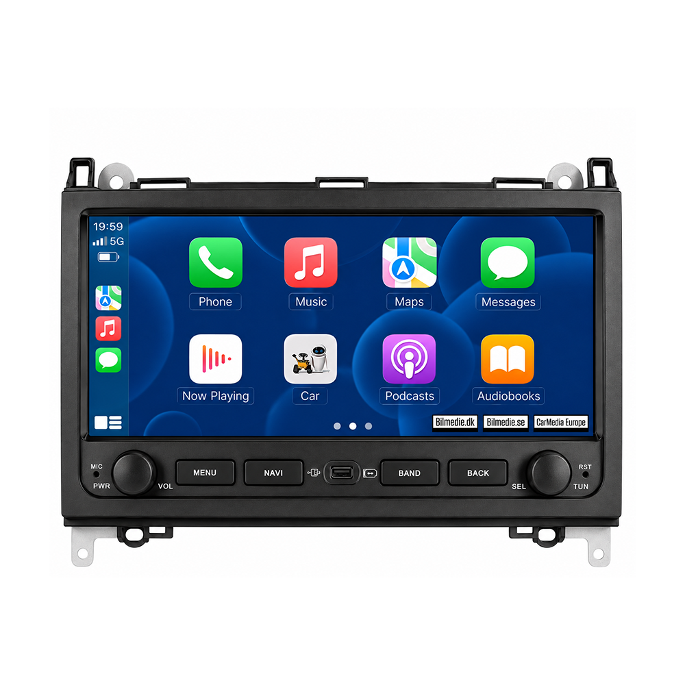 Mercedes-Benz A, B, V, Sprinter m.fl. 2004-2016 - 10,26" radio med Apple CarPlay och Android Auto 
