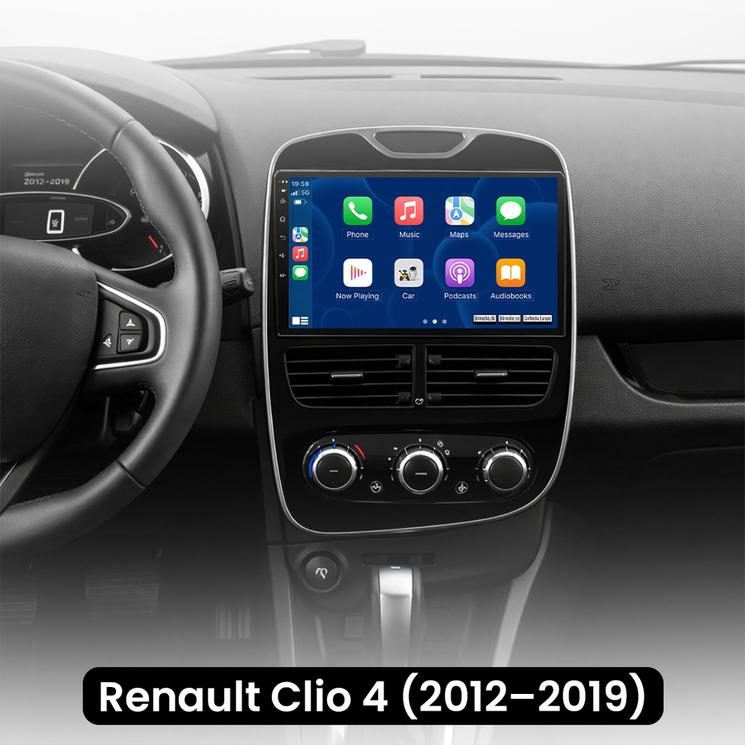 Renault Clio 4 radio med Apple CarPlay och Android Auto (2012–2019) – 10,1 tum