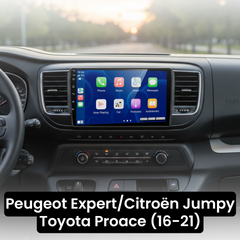Peugeot Expert/Citroën Jumpy/Toyota Proace 16-21 - 9" radio med Apple CarPlay och Android Auto 