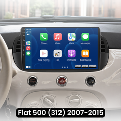 Fiat 500 07-15 - 9" radio med Apple CarPlay och Android Auto 
