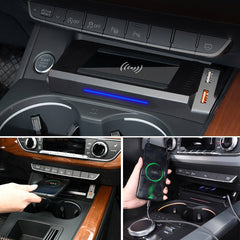 Audi A4 2016-2024 / Audi A5 2017-2024 trådlös mobilladdare med 15 W snabbladdning 