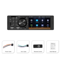 Universal - 4 "1 -din radio med Apple CarPlay och Android Auto (kabel)