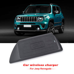 Jeep Renegade 2015-2021 trådlös mobilhållare med 15W snabbladdning 