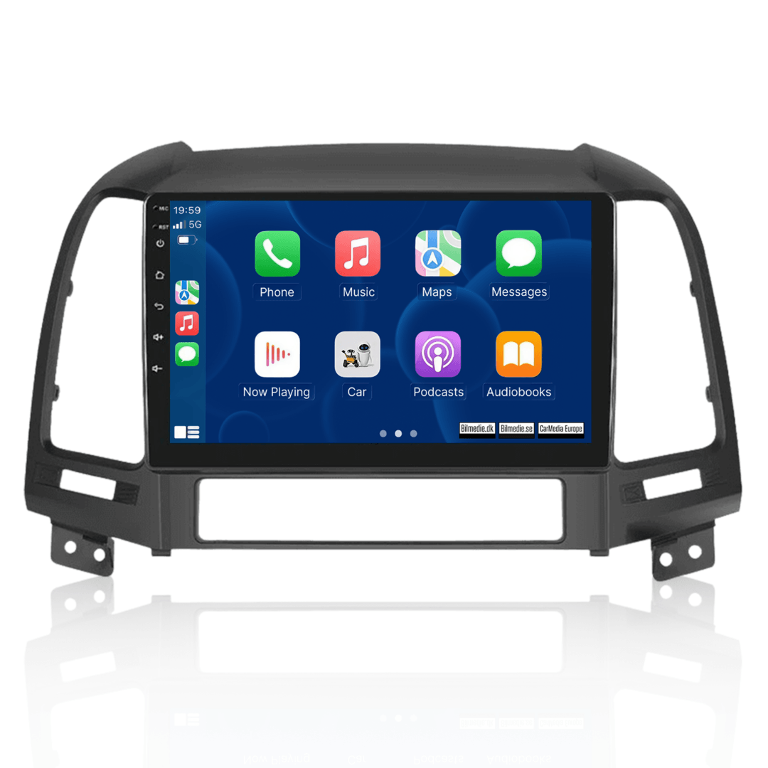 Hyundai Santa Fe 2006-2012 – 9" radio med Apple CarPlay och Android Auto 