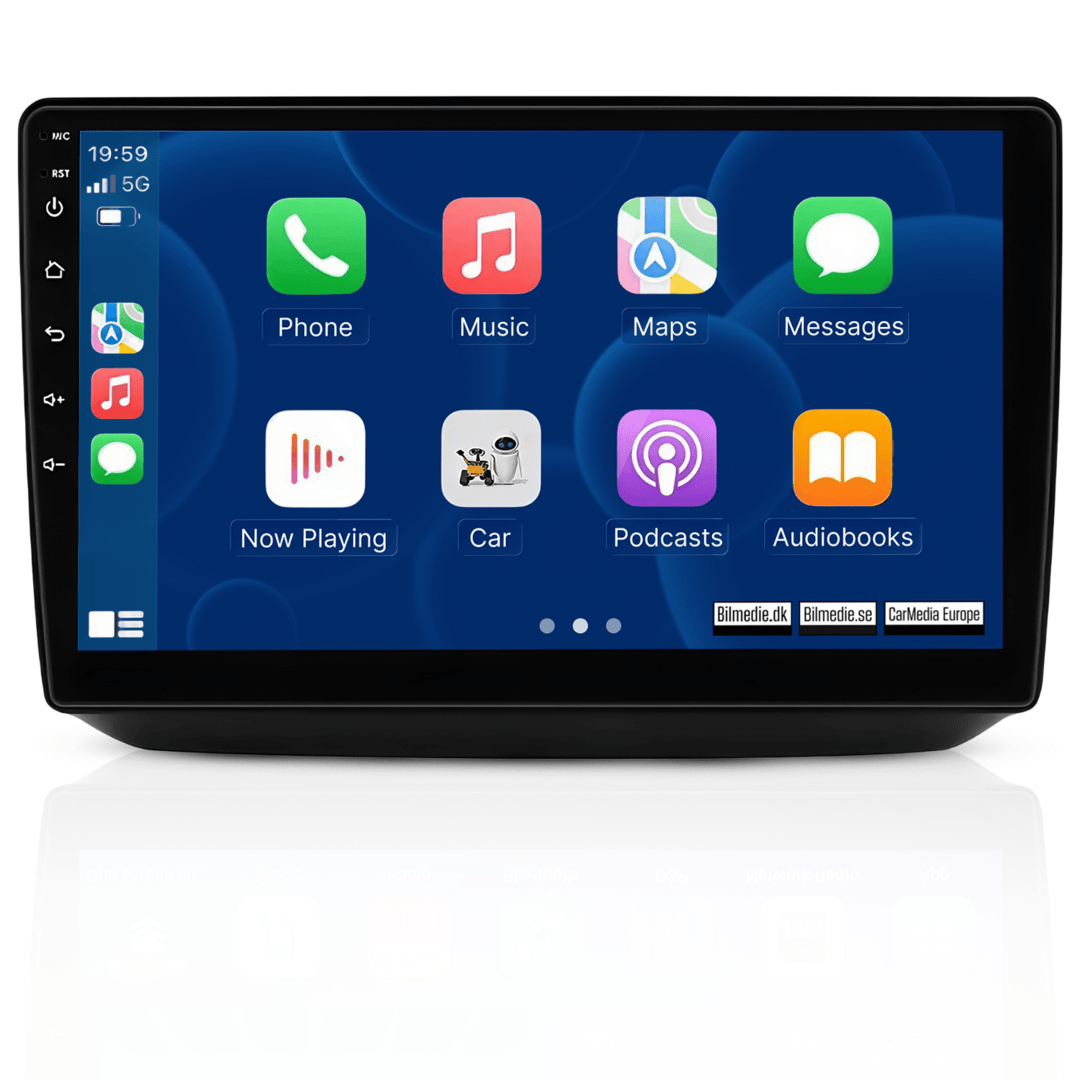 Skoda Fabia 07-14 - 10,1" radio med Apple CarPlay och Android Auto 