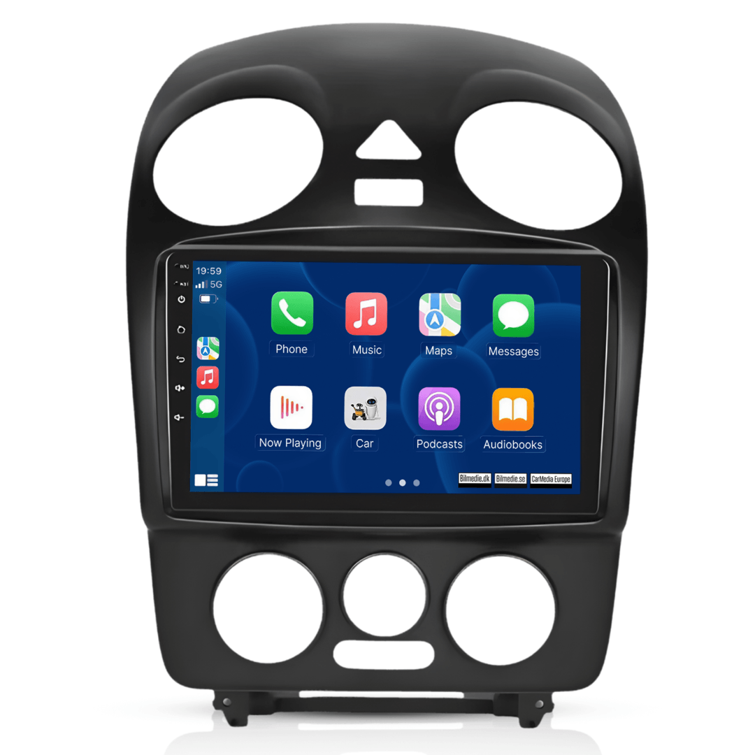 VW Beetle 98-11 - 9" radio med Apple CarPlay och Android Auto 