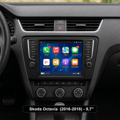 Skoda Octavia 2016-2018 - 9,7" radio med Apple CarPlay och Android Auto 