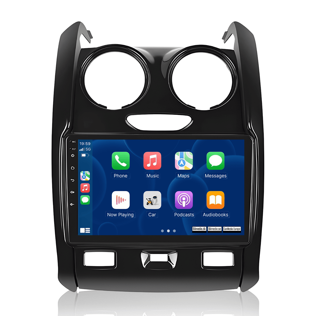 Dacia Duster 15-20 - 9" Radio med Apple CarPlay och Android Auto