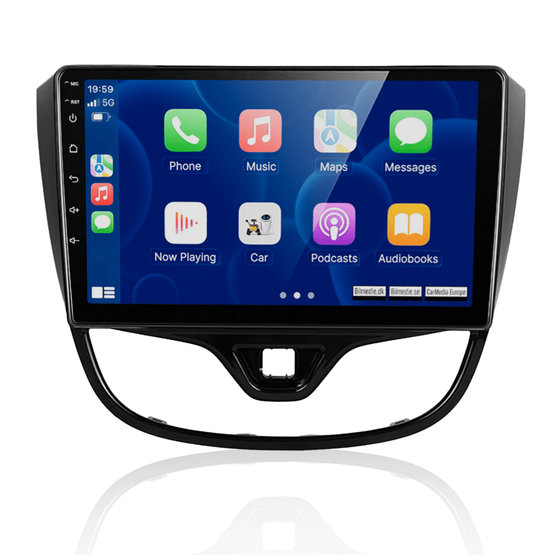 Opel Karl 15-20 - 9/10,1" radio med Apple CarPlay och Android Auto 