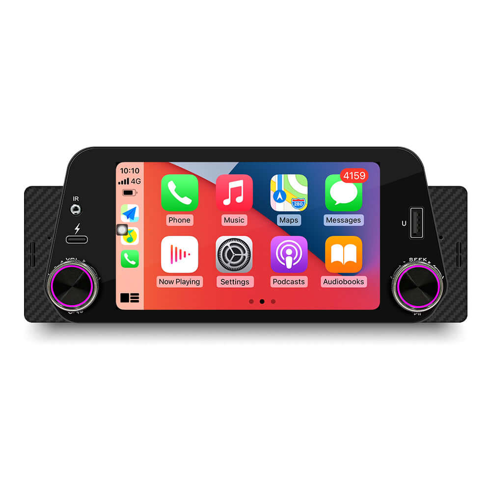 Universal - 5" 1-DIN-radio med Apple CarPlay och Android Auto – Bilmedie.se