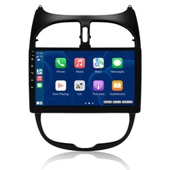 Peugeot 206 04-08 - 9" Radio med Apple CarPlay och Android Auto
