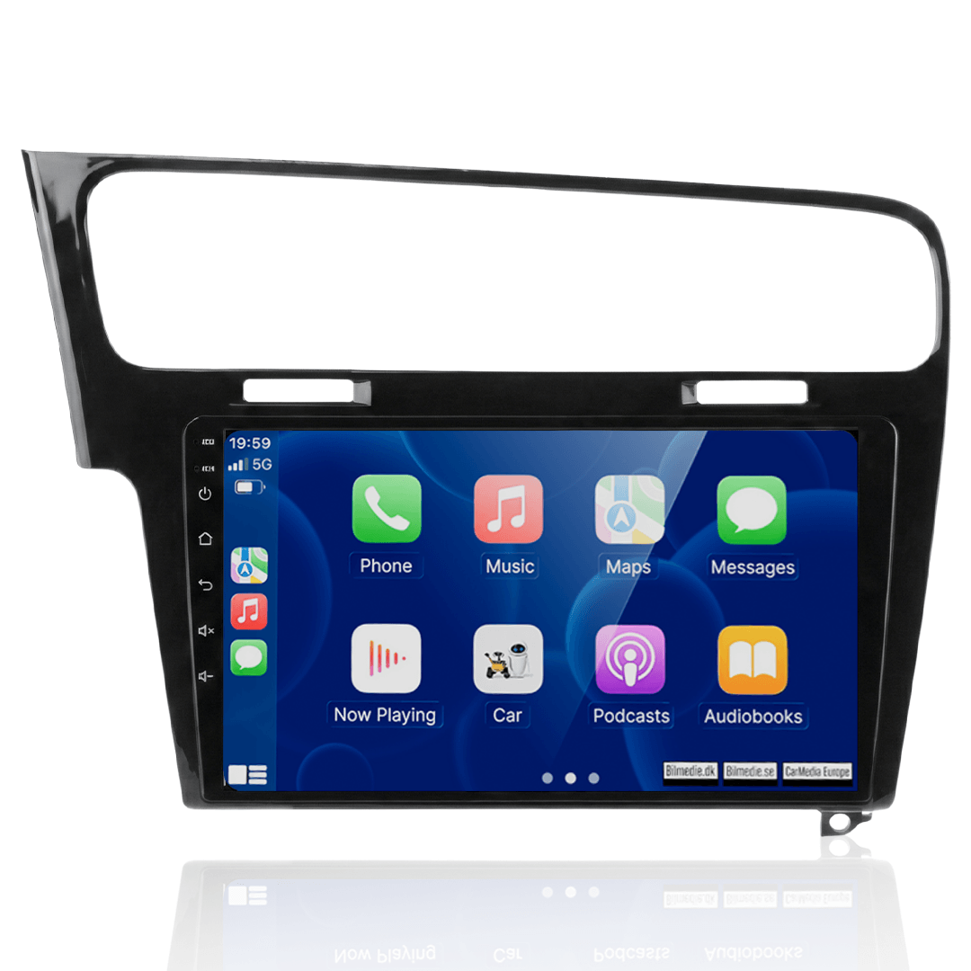 VW Golf 7 (2013–2017) 10,1" bilradio med trådlös Apple CarPlay & Android Auto