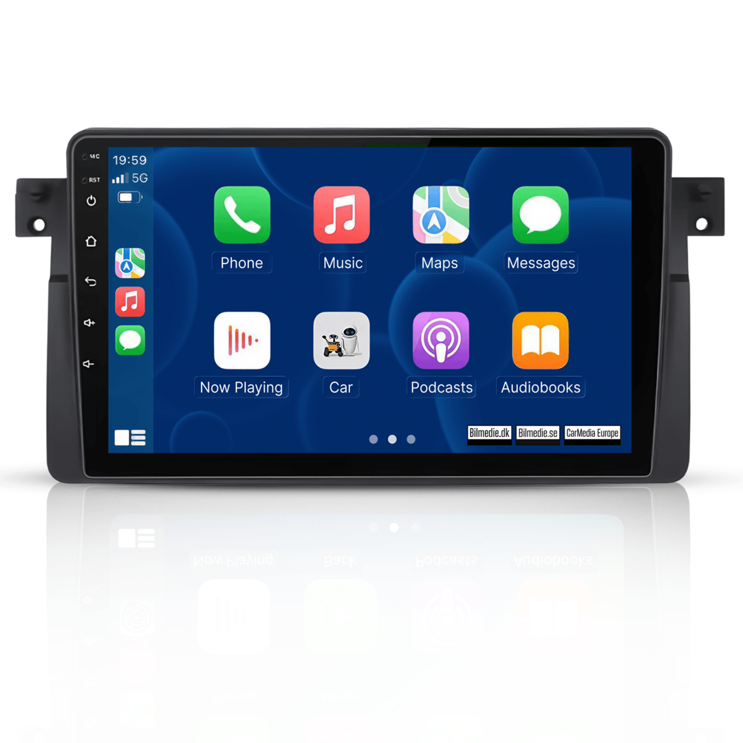 BMW E46 - 9" radio med Apple CarPlay och Android Auto 