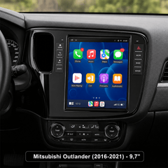 Mitsubishi Outlander 2016-2021 - 9,7" radio med Apple CarPlay och Android Auto 