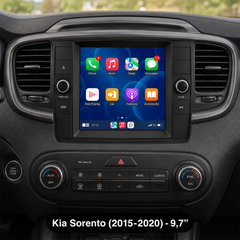 Kia Sorento 2015-2020 - 9,7" radio med Apple CarPlay och Android Auto 