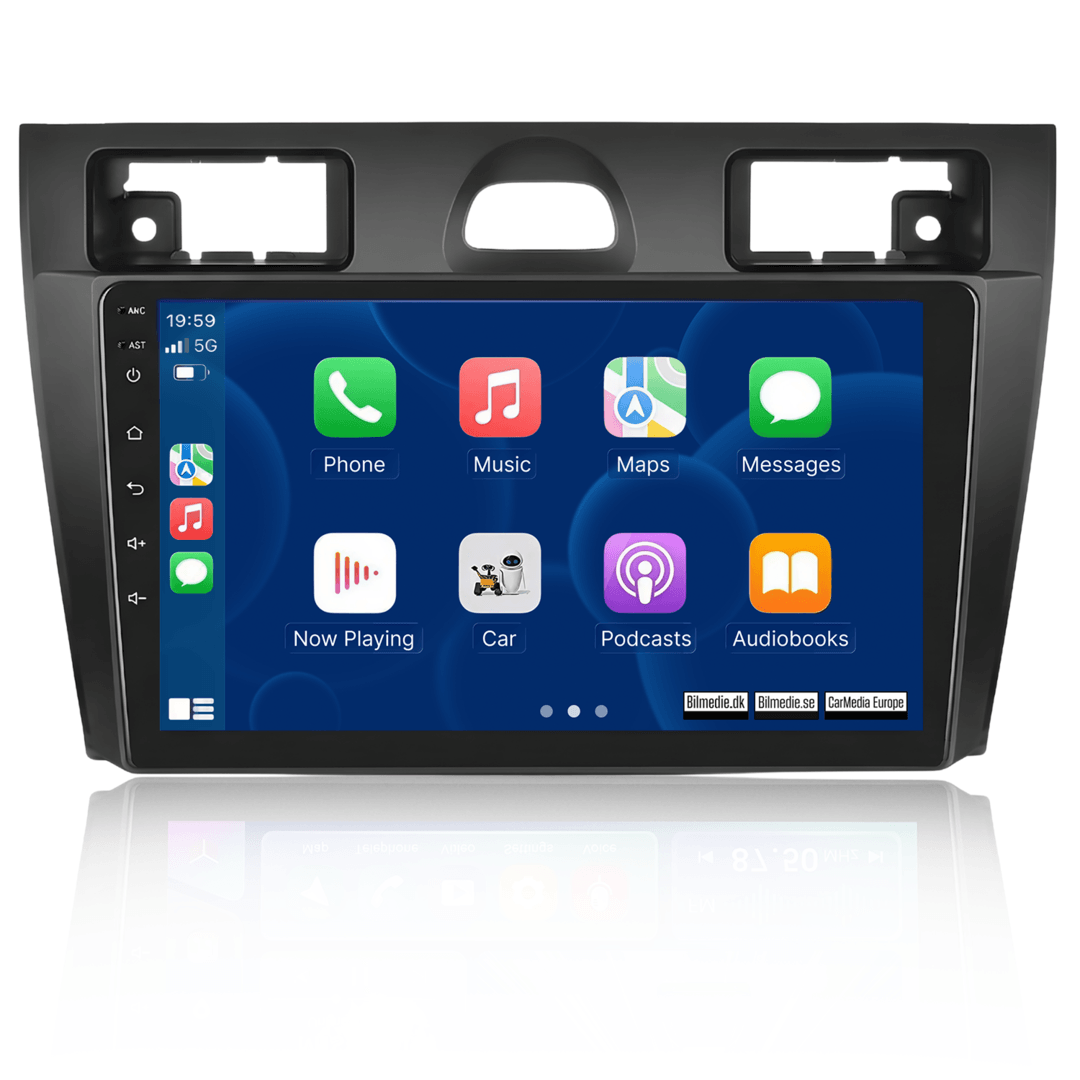 Ford Fiesta 2006-2011 – 9” radio med trådlös Apple CarPlay & Android Auto 