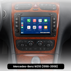 Mercedes-Benz W210 m.fl. 1998-2008 - 7" radio med Apple CarPlay och Android Auto 