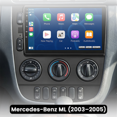 Mercedes-ML 03-05 - 9" Radio med Apple CarPlay och Android Auto