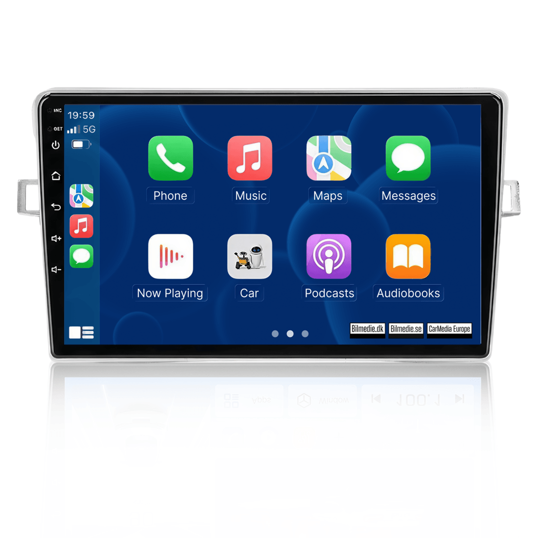 Toyota Corolla Verso 09-18 - 9" radio med Apple CarPlay och Android Auto 