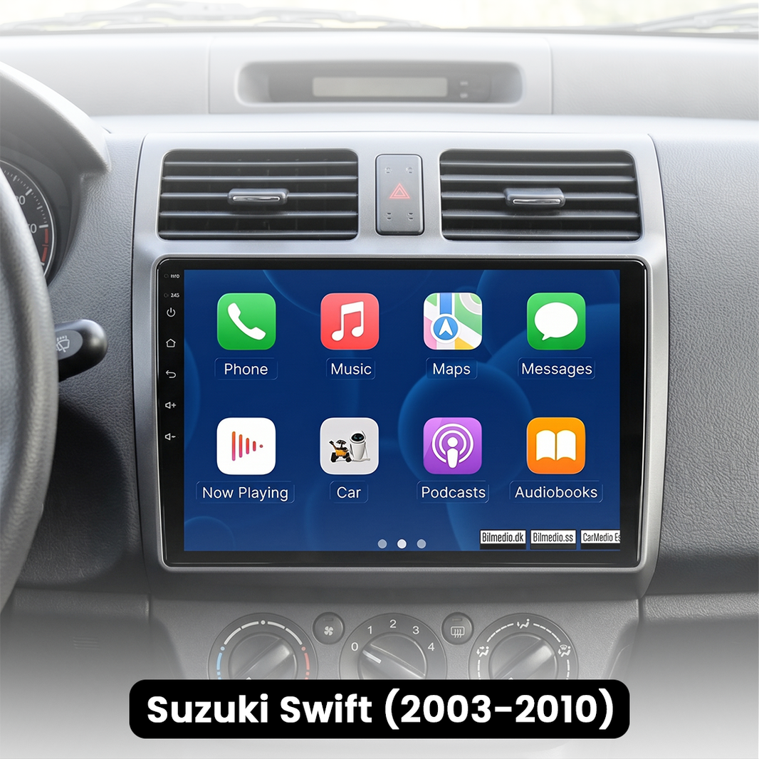 Suzuki Swift 2003-2010 – 10,1” bilradio med Apple CarPlay & Android Auto