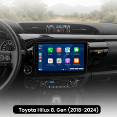 Toyota Hilux 8. generation 2018-2024 - 10,1" radio med Apple CarPlay och Android Auto 