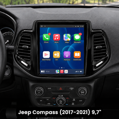Jeep Compass 2017-2021 - 9,7" radio med Apple CarPlay och Android Auto 