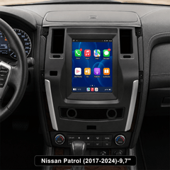 Nissan Patrol 2017-2024 – 9,7" radio med Apple CarPlay och Android Auto 