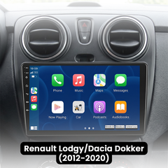 Renault Lodgy/Dacia Dokker 12-20 - 9" radio med Apple CarPlay och Android Auto 