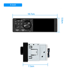 Universal - 4 "1 -din radio med Apple CarPlay och Android Auto (kabel)