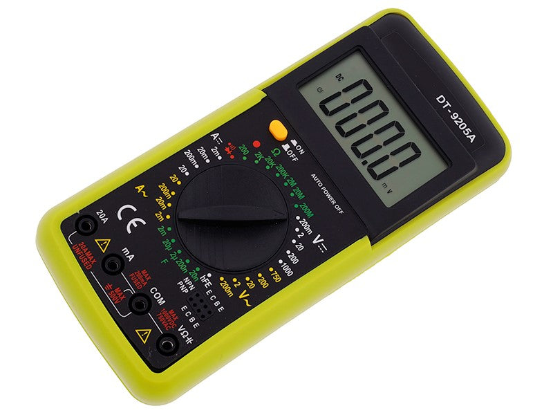 Digital multimeter för mätning av spänning, ström och motstånd