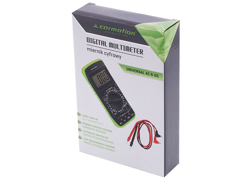 CARMOTION digital elektrisk multimeter med LCD-display