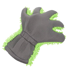 Tvättvante i mikrofiber med chenillefingrar och mesh