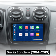 Dacia Logan/Sandero - 9" radio med Apple CarPlay och Android Auto 