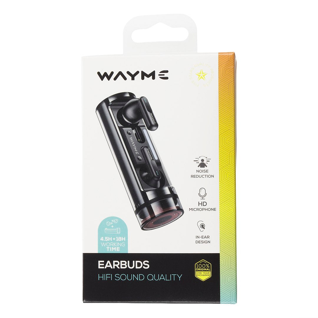 In-ear-hörlurar WAYME TWS med USB-C-laddningsetui